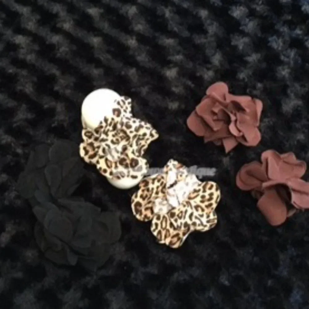 Brown Petal Flower Barefoot Sandal     BPBARE  Handmade NWT Boutique